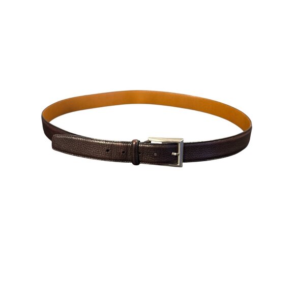 Magnanni Men’s Brown Leather Belt Size 44 / 52” Made in Spain - Picture 1 of 5